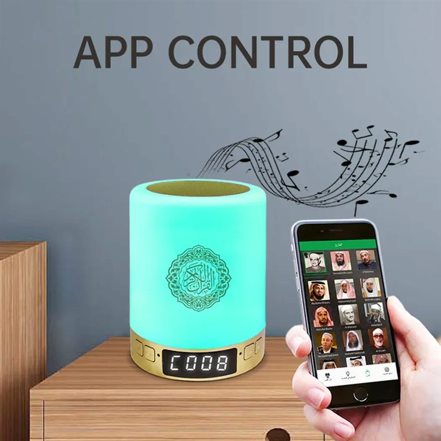 Bluetooth Quran Hoparlör Kablosuz Taşınabilir Lamba LED Gece Lambası İslam Çocuk Hediye MP3 Coran Player Yeni A06