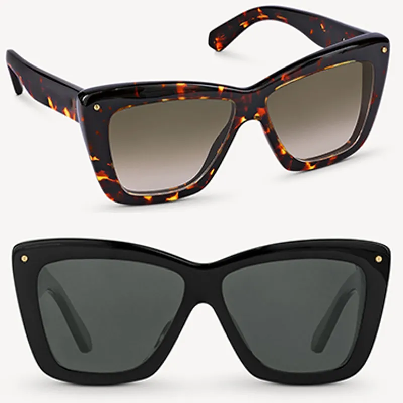 الرجال أو المرأة النظارات الشمسية L1427 V مصمم المتضخم القط العين الإطار الأسود الأزياء الكلاسيكية القيادة نظارات الرجال uv400 حماية أعلى جودة حمل المربع الأصلي