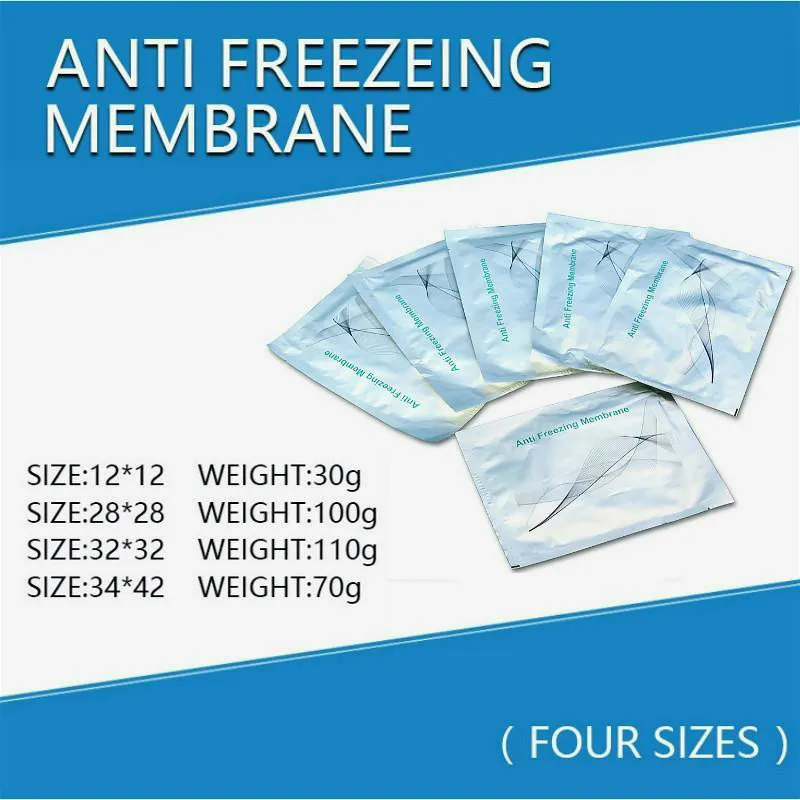 2021 Salon Thuisgebruik 100 stks 70g Frostbite Beschermende Cryo Lipo Freeze Fat Anti-Freezing Membraan Cool Gel Pad