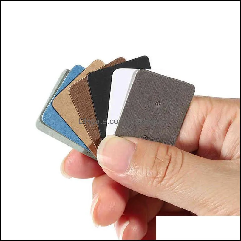 100pcs 50pcs 2.5x3.5cm Ear Studs Card Earring Display Card Packaging Cardboard Blank Kraft Paper Price Tag for DIY Jewelry Gift Y1230