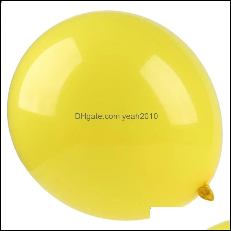 Party Decoration Yellow 12 Inches Helium Quality Latex Balloons - Pack Of 50