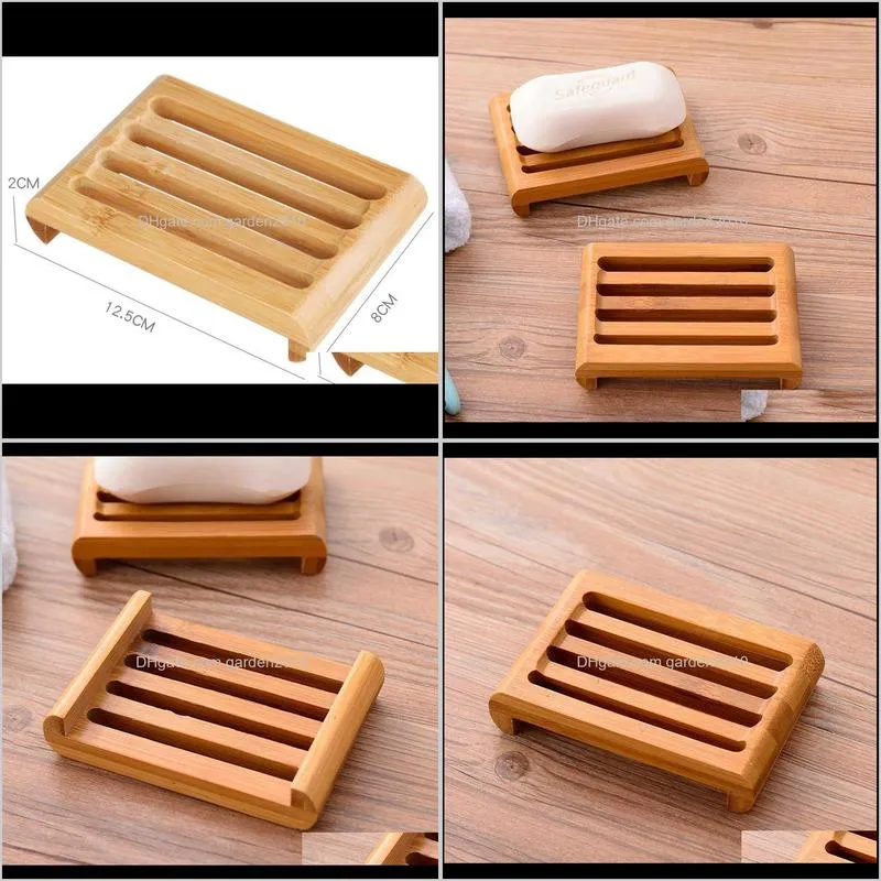 natural bamboo soap dishes tray holder bathroom soap rack plate box container handmade soap box wb2961