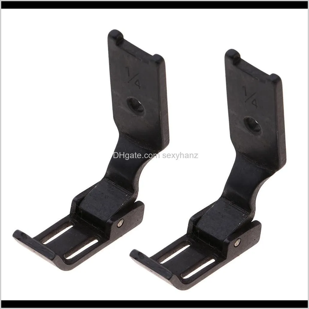 2x double needles zipper presser foot for industrial sewing machine size 1