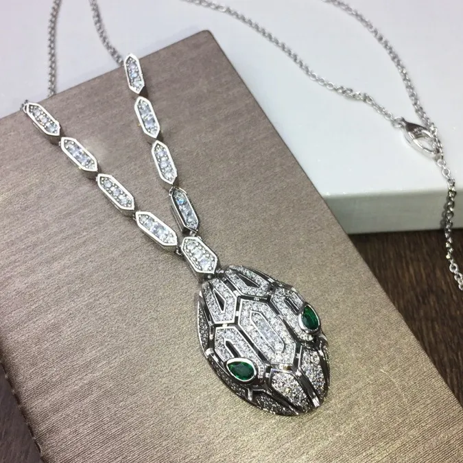 BUGARL zestaw biżuterii węża naszyjniki z diamentami 18K pozłacane NAJWYŻSZEJ jakości naszyjnik luksusowy projektant oficjalne reprodukcje prezent dla dziewczyny