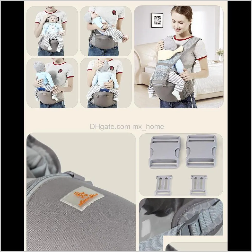 new hipseat breathable front facing baby carrier multifunction for mum sling backpack newborn waistband pouch wrap kangaroo
