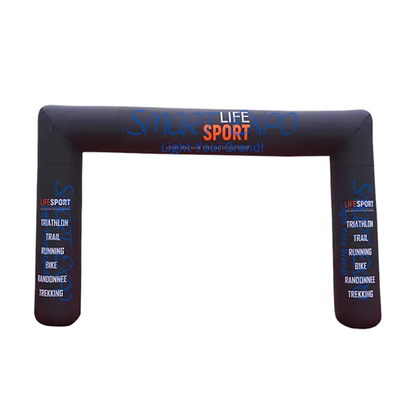 Inflatable Start Finish Line Arch Square Gate 0.6xW3.5xH3m with Full Color Printing and Blower