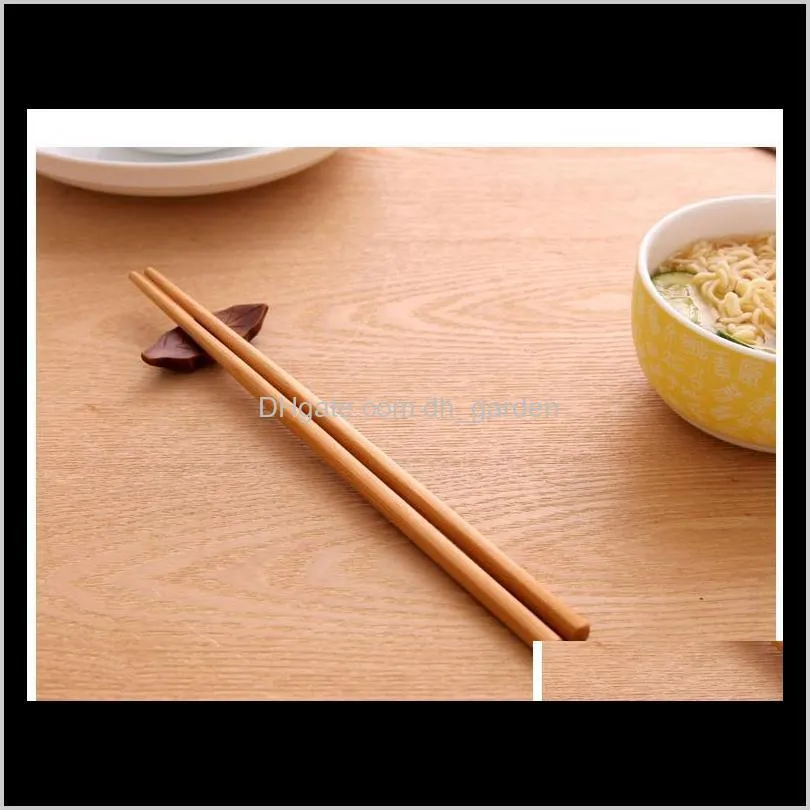 10 pairs mould proof bamboo long chopsticks household portable non slip tableware suit high grade kitchen article sn1979