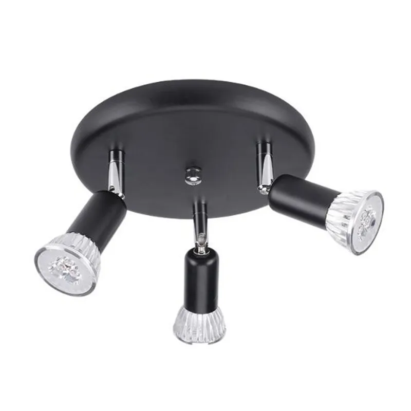 Lampadario a led orientabile orientabile Luci a soffitto Lampadari a LED Illuminazione per soggiorno Sala da pranzo Cucina Nero Bianco Argento