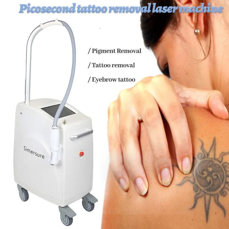 Tattoo Removal Q Swithched Yag Laser Maskin Tvätt Ögonbryn Pigmentrynka Ta bort skönhetsutrustning