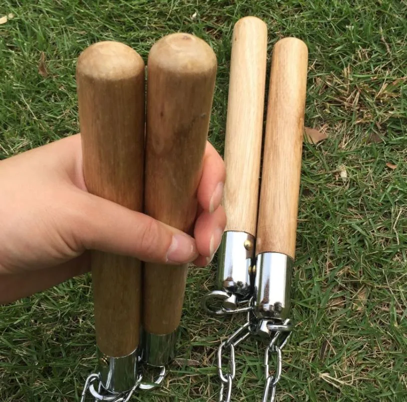 Aessories Equipments Sports & Outdoors Kungfu Nunchaku Wood Fitness Martial Arts,Stage Show Exercise Supplies