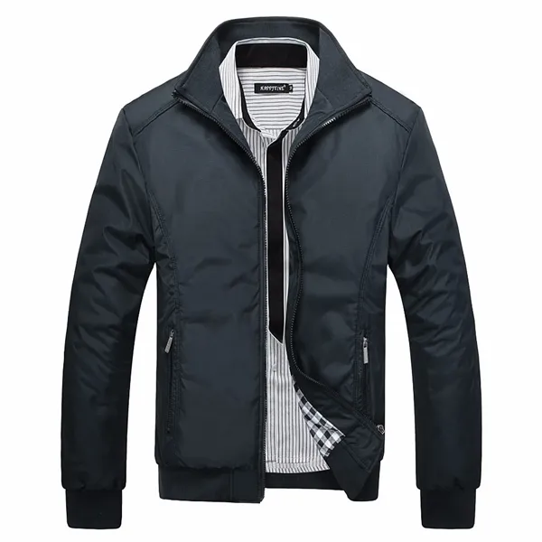 Collared windbreaker jacket store