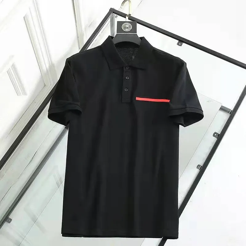 Polo di moda uomo polos polosirt top top t-shirt t-shirt designer tees sciolto maglietta bianca nera lussuosa magliette semplici per uomini