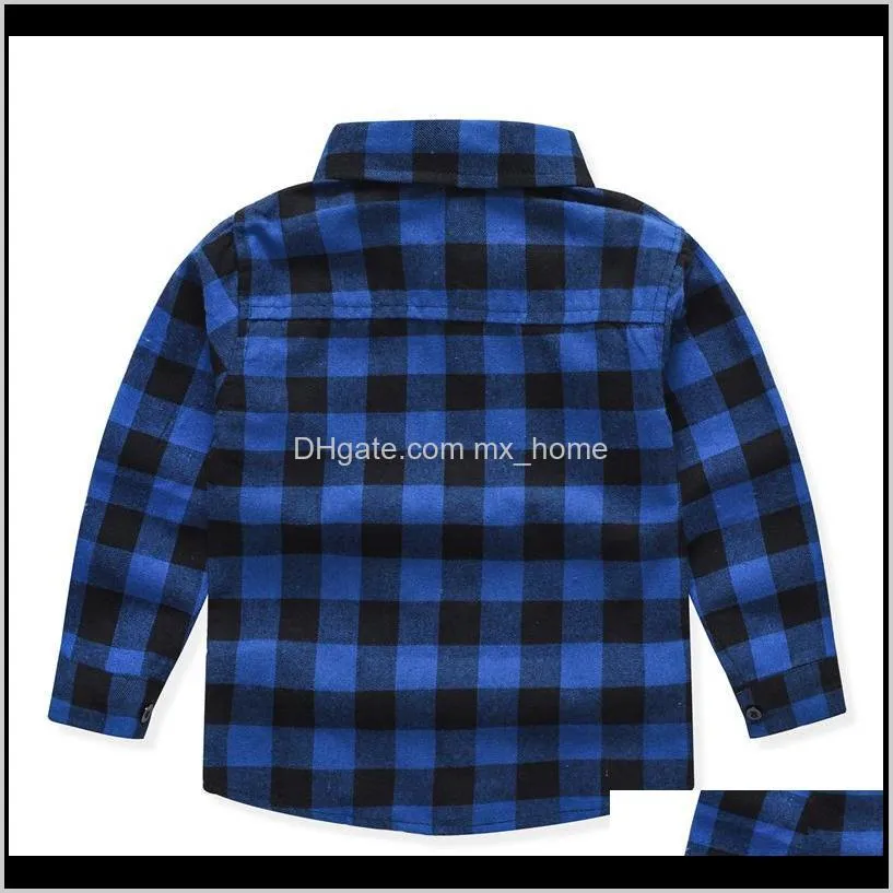 boys plaid casual shirts 13 colors long sleeve single breasted shirts england style spring autumn kids clothes boys tops 1-7t 04