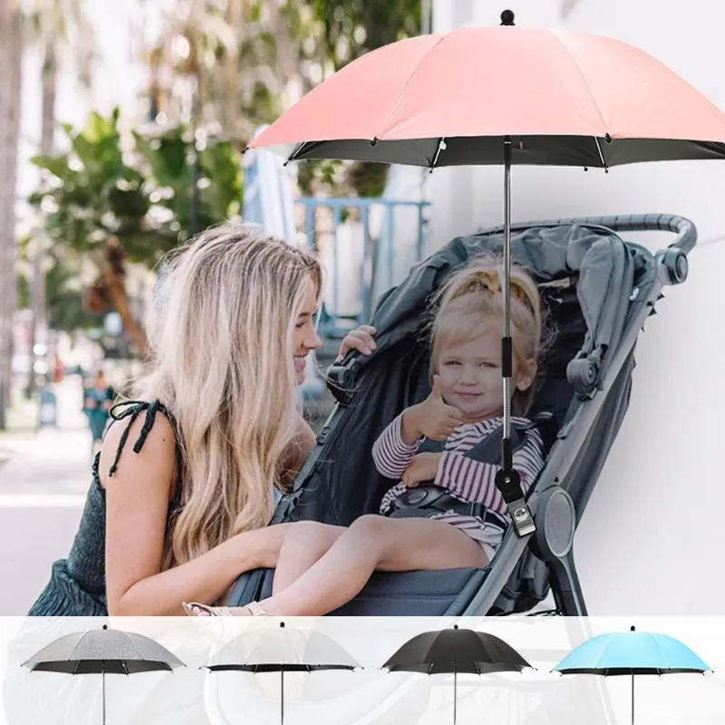 Parapluies Résistant Aux Ultraviolets Réglable Bébé Poussette Parapluie Titulaire Accessoires Mont Multi-Usage Fauteuil Roulant Parasol Étagère Vélo Connecteur