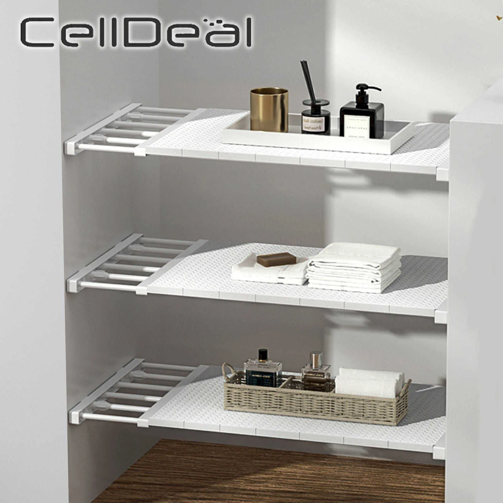 Wall Mounted Adjustable Closet Organizer For Space Saving A Storage
