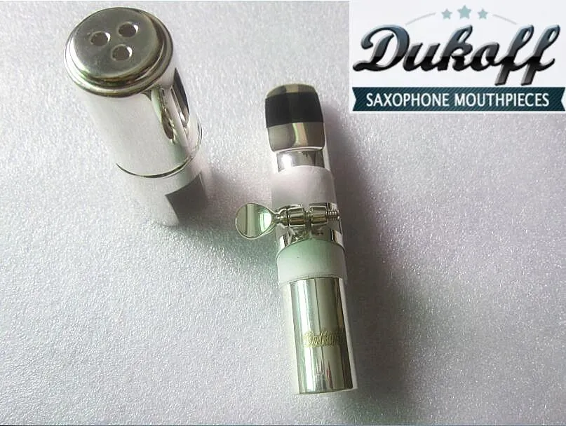 プロフェッショナルな銀色のDukoffテナーソプラノアルトサックスの 