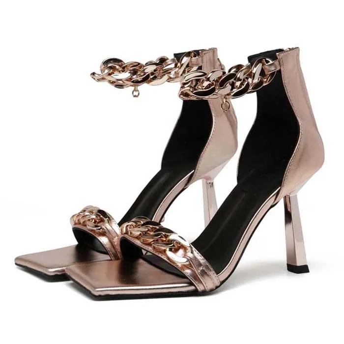 Luxury high heeled women`s shoes black high heeled shoes high heeled women`s wedding dress shoelace box shoe008 11