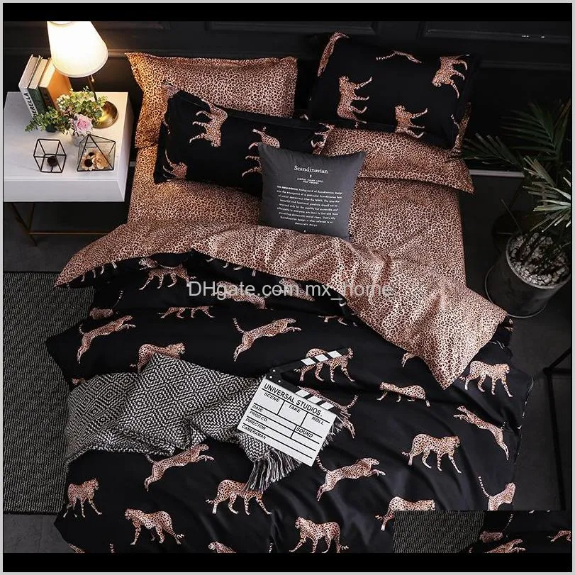 bedding set 3pcs geometric printing bed lines include duvet cover &pillowcases beddingset cover home textile polyester bed sets