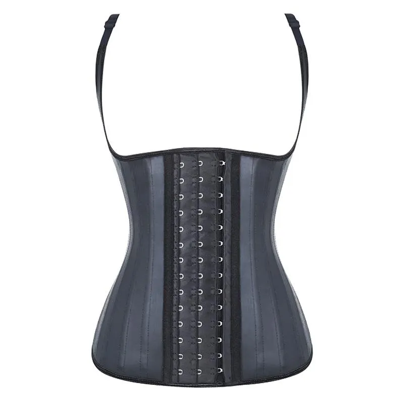 Women's Shapers Body Shaper 25 Steel Bones Latex Vest Waist Trainer Slimming Underwear Bodsuit Belt Modeling Strap