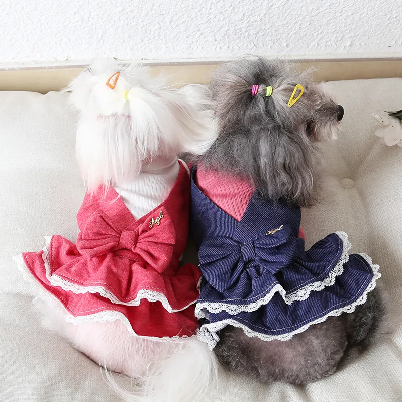fall dresses for dogs Fall in Love Thanksgiving Dog Dress main image 1