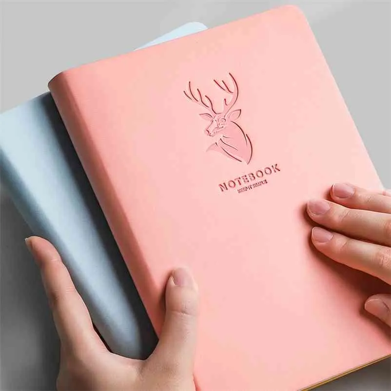 A5 Business Notepad Söt Student Tillbehör Journal Teens Notebook Office Girls Stationery Diary Sketchbook Studenter KPOP 210611