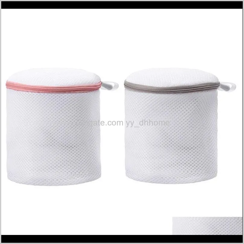 basket washing bag net sock underwear zip accessory cylindrical laundry