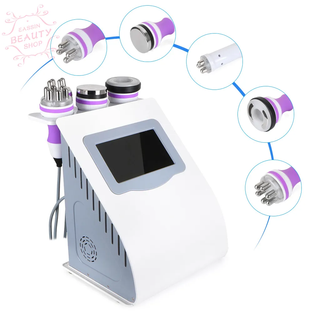 Machine de beauté radiofréquence bipolaire 3 polaires cavitation ultrasonique 5in1 élimination de la cellulite amincissant pour un usage domestique de salon