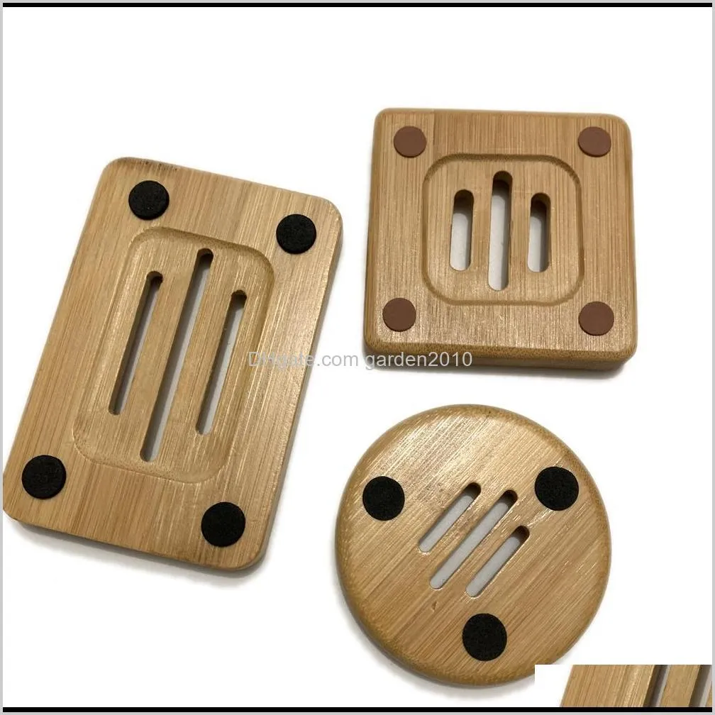 natural bamboo soap dish simple bamboo soap holder rack plate tray bathroom soap holder case 3 styles