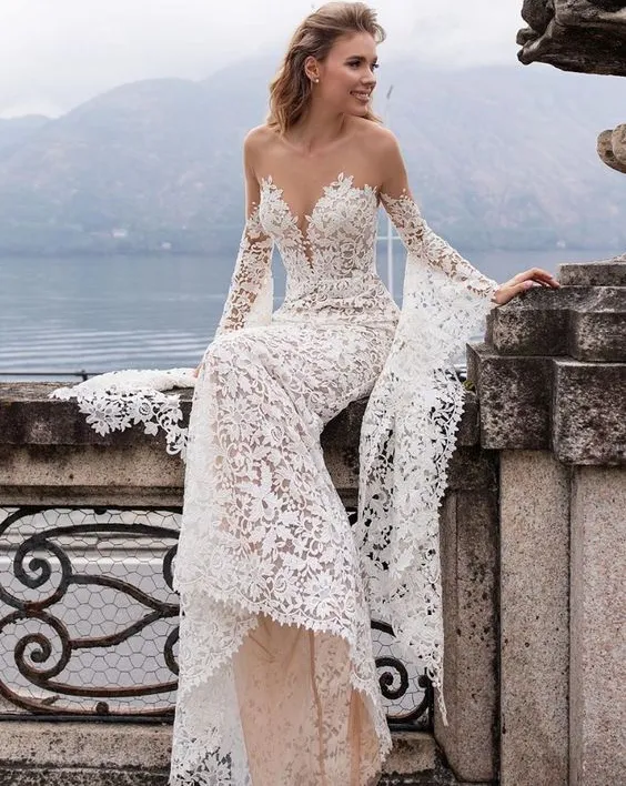 sheer see through prom dress See Through V Neck Long Prom Dresses Beaded Tulle Formal Dress ARD1926