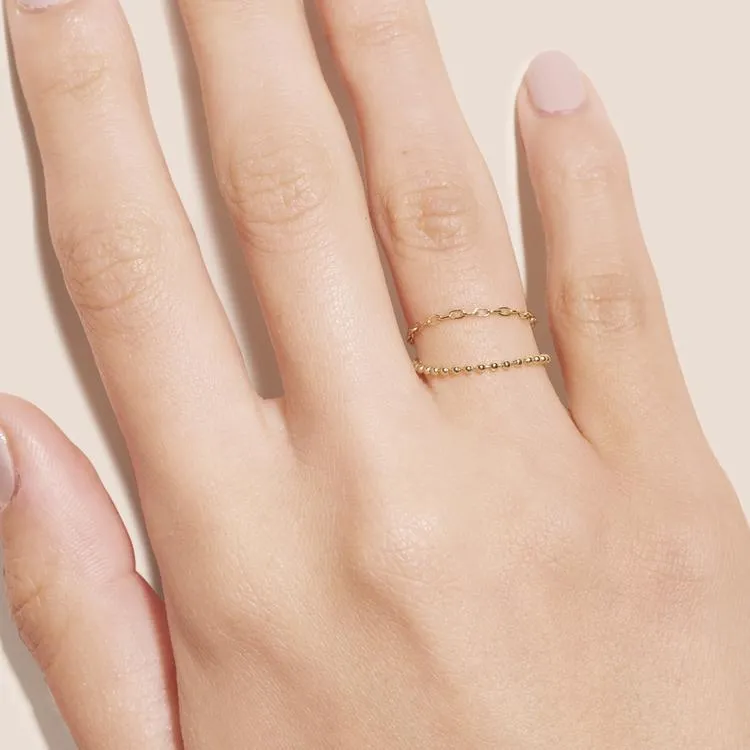 Anello catena deals sottile