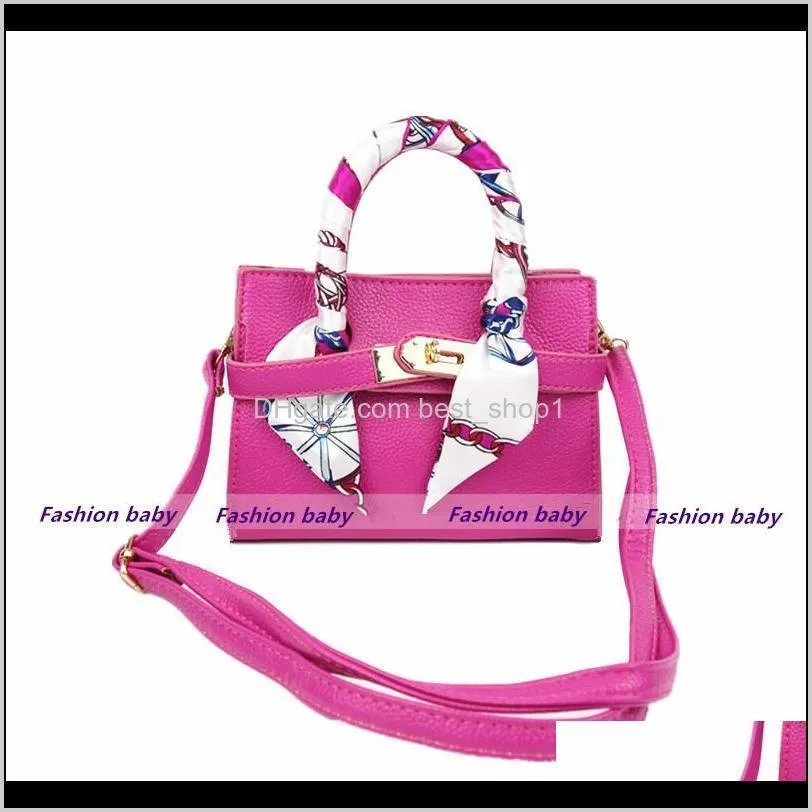 hot kids handbags kids silk scarf tote high quality baby girls mini princess purses should bags children candy bags coin purses
