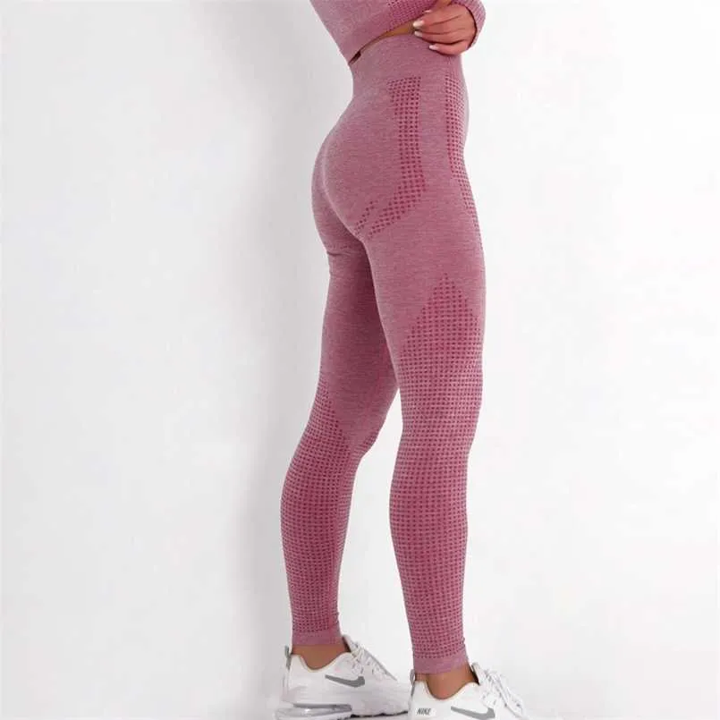 14 couleurs taille haute leggings sans couture pour femmes solide push up leggins pantalons de survêtement athlétique vêtements de sport fitness leggings 211014