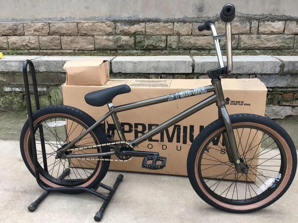 Premium Subway BMX-fietsen 20 'Volledige CRMO-lagers Goldnbrown