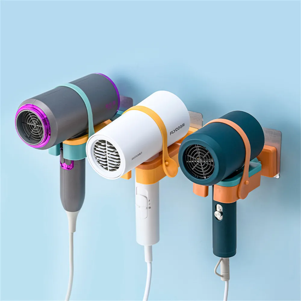 Bathroom Shower Organiser Adjustable Hair Dryer Holder Hands Free