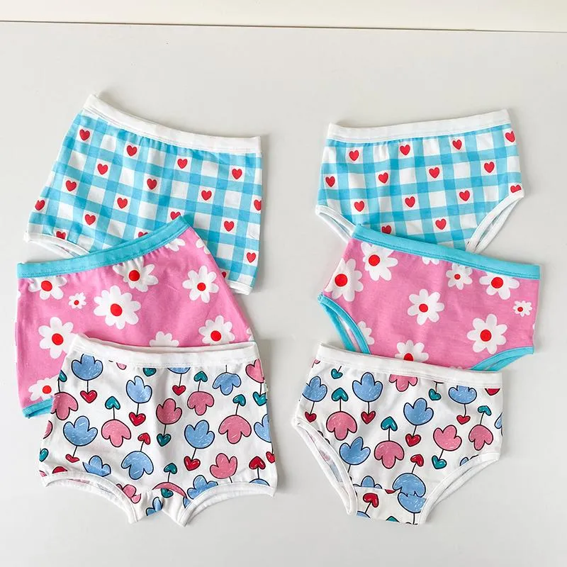 Cute Pink Cotton Kidley Panties For Girls Set Of 3 Cute Underwear