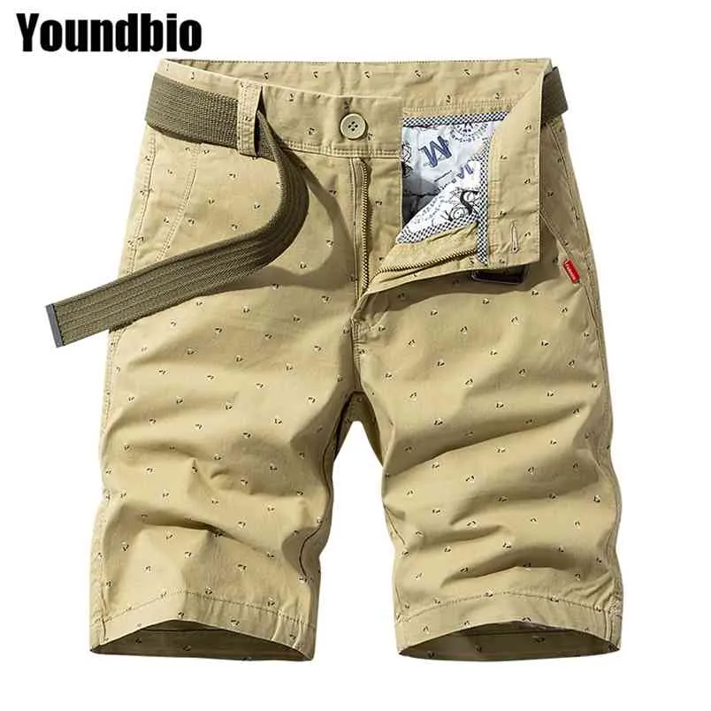 Carga shorts homens verão militar montanhismo tático moda calça de moletom casual rodando mais tamanho 210629