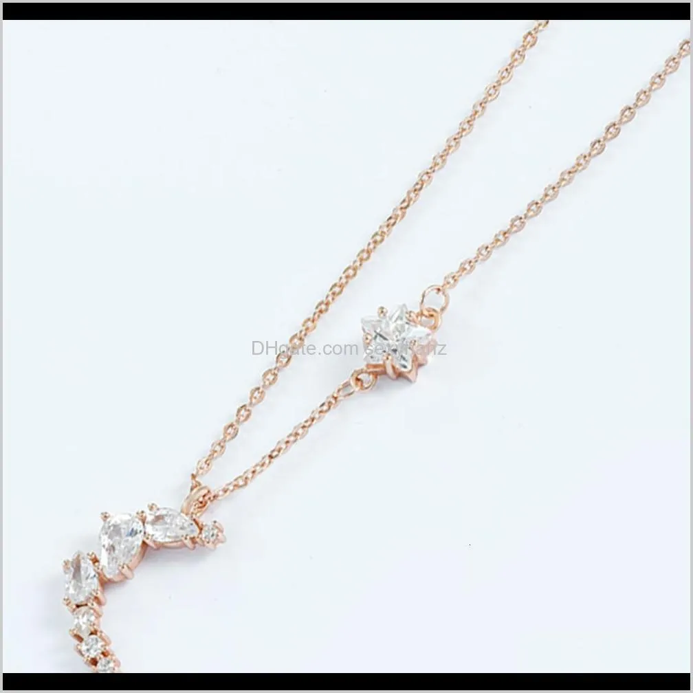 pendants druna hotel li zhien iu same earring necklace set asymmetric earrings star moon item