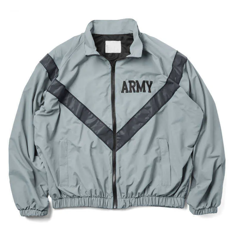 Uniforme de conditionnement physique amélioré de l'armée américaine surdimensionné veste réfléchissante PT coupe-vent résistant à l'eau veste d'entraînement IPFU p0804