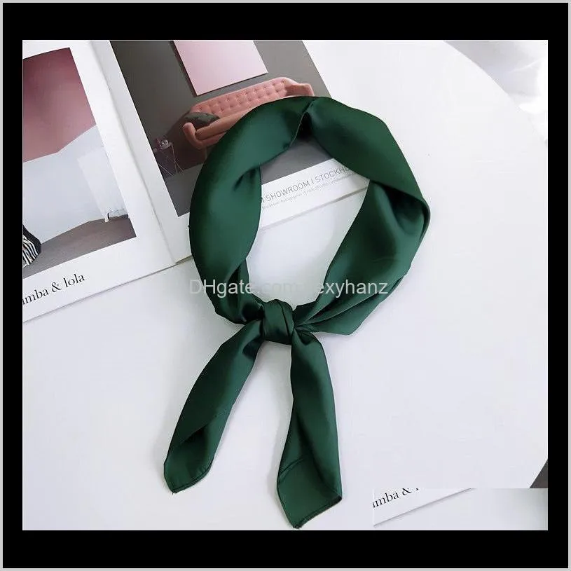 square scarf small silk scarf women spring and autumn summer fashion versatile work professional wholesale