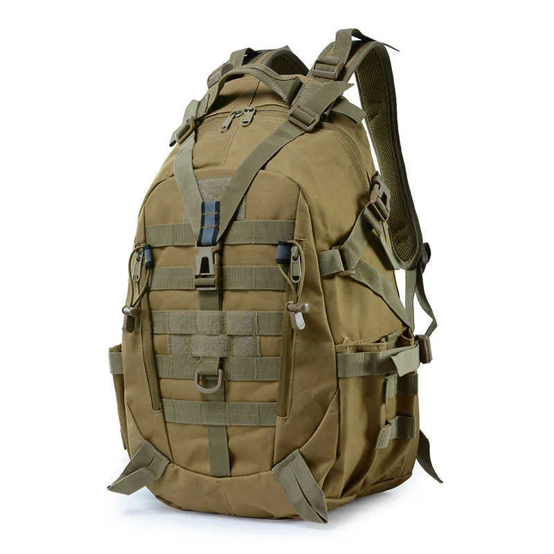 Tactical Molle Camping Plecak Wojskowy Army Mężczyźni Duże Torby Travel Outdoor Sports Wspinaczka Plecak Torba turystyczna Sac A DOS Q0721