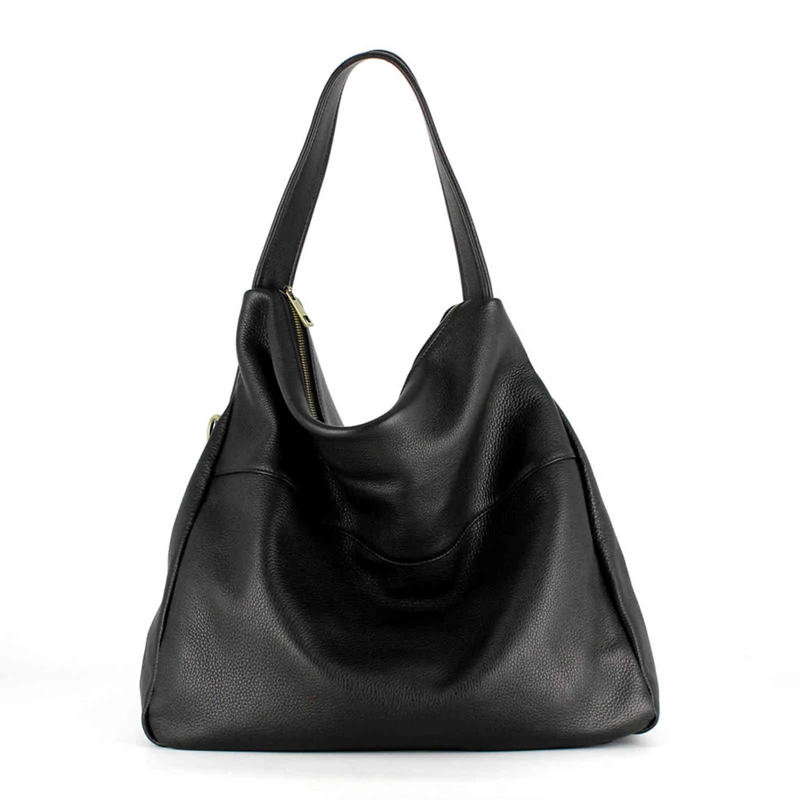 Factory custom high quality ladi fashion handbag women genuine leather hobo bag
