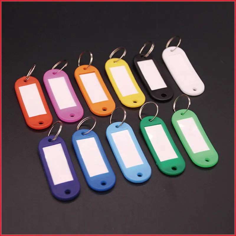Brand Tagmate Type Plastic Keychain ID Tags Specs Split Ring, 5cm X
