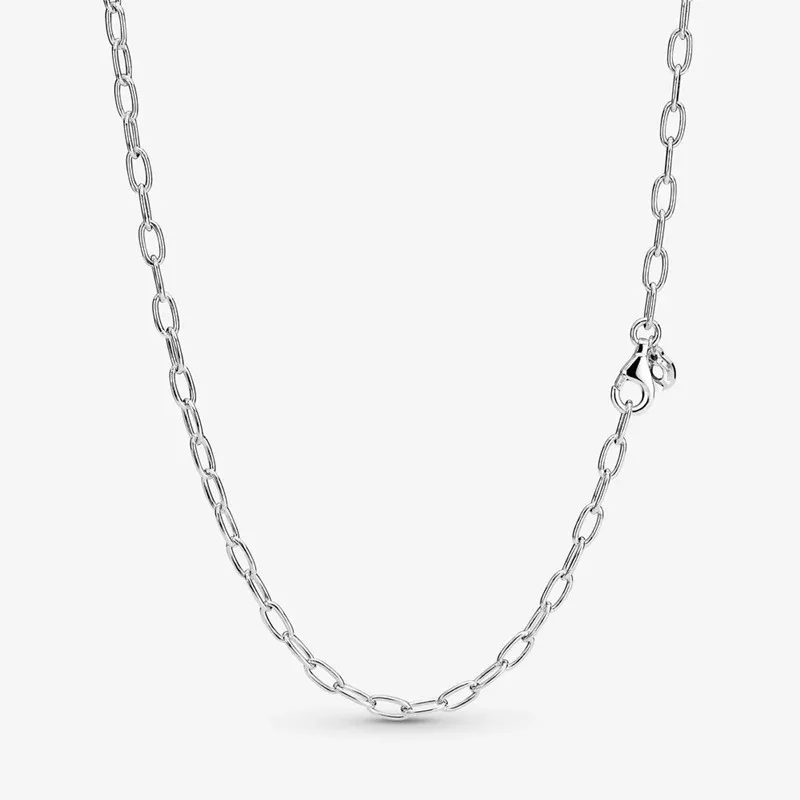 2021 100% 925 Sterling Silver Link Chain Necklaces For Women Fit Charms pendants Diy gift Jewelry 399410C00