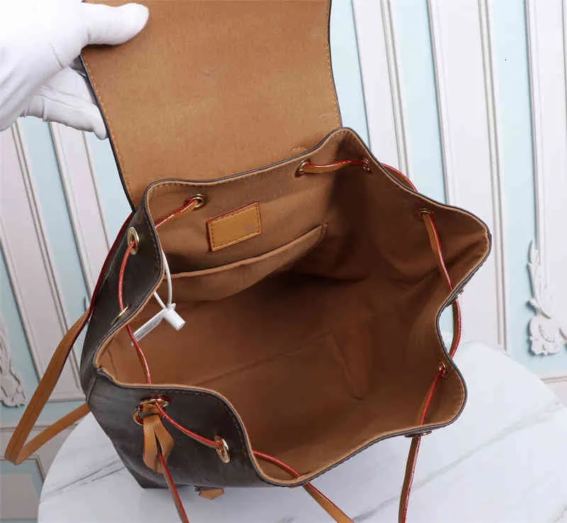 Backpack School Bags Shoulder Bags Removable Shoulder Strap Cowhide Genuine Leather Fashion Women Bag L Designer