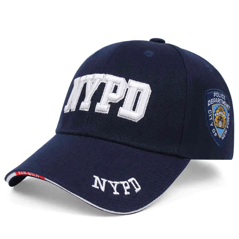 Embroidery NYPD Men Army Tactical Snapback SWAT Baseball Hat Bone
