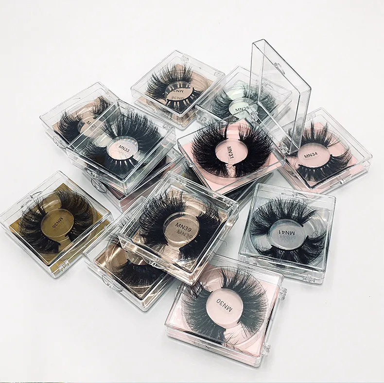 Fluffy Eyelashes 8D 25mm Individual Mink 3d Lashes In Bulk Fake Natural False lash Wholesale eyelash Extension Supplies