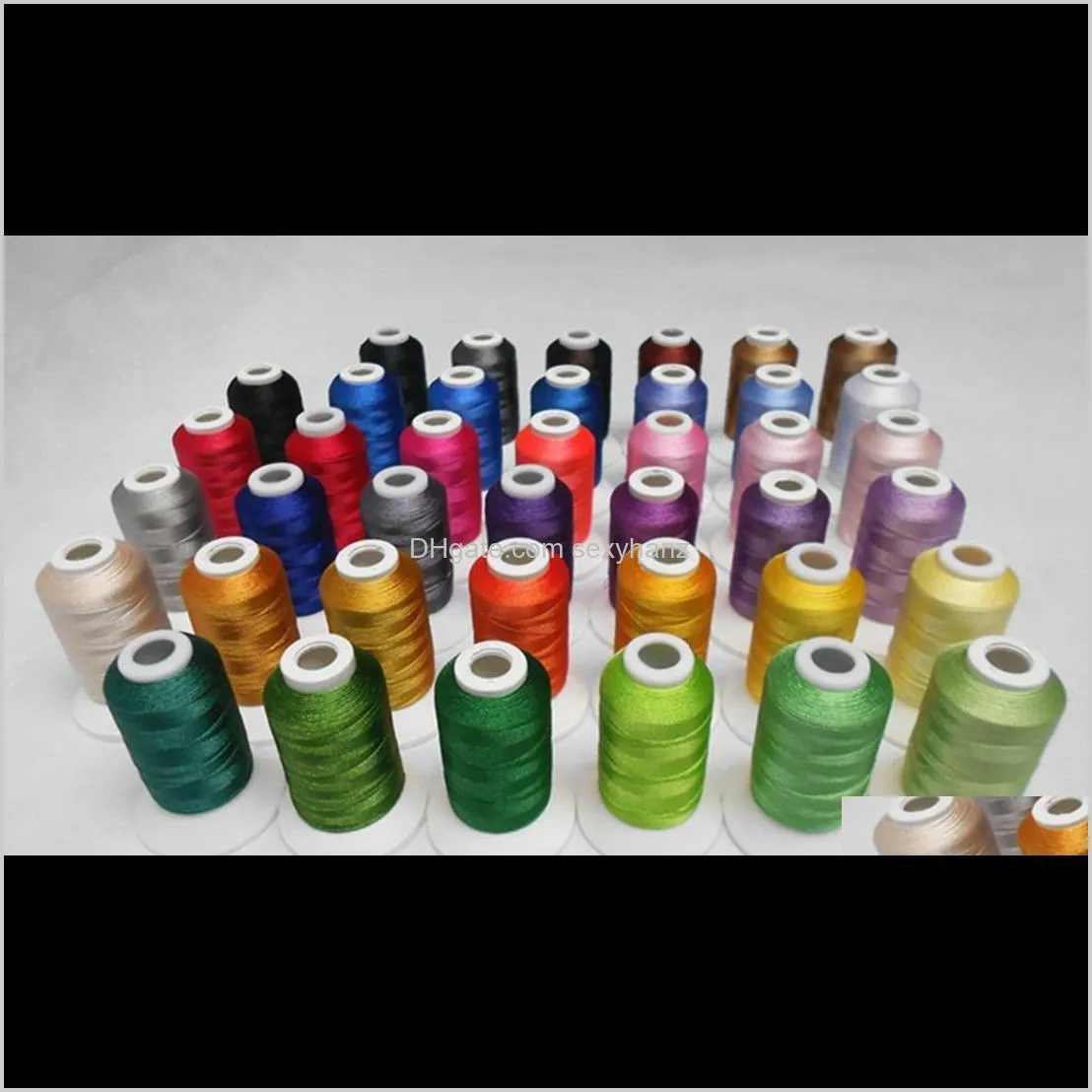 40 brother colors polyester computer machine embroidery thread for brother janome etc 550y*40 / kit1