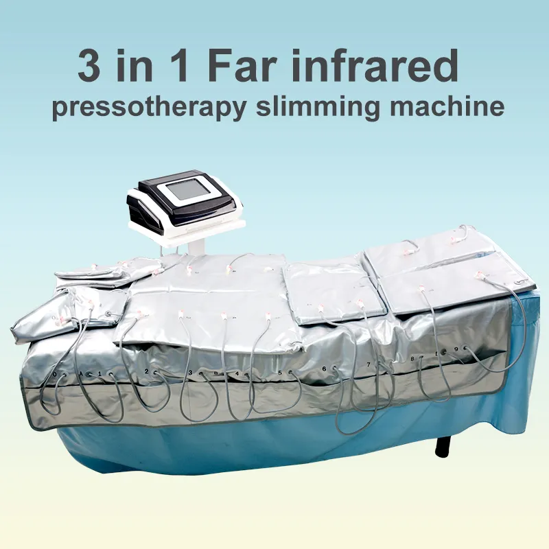 Infrarouge lointain Pressothérapie Drainage lymphatique amincissant la machine Airbags Pression Massage Body Detox perdre du poids pour une utilisation en salon