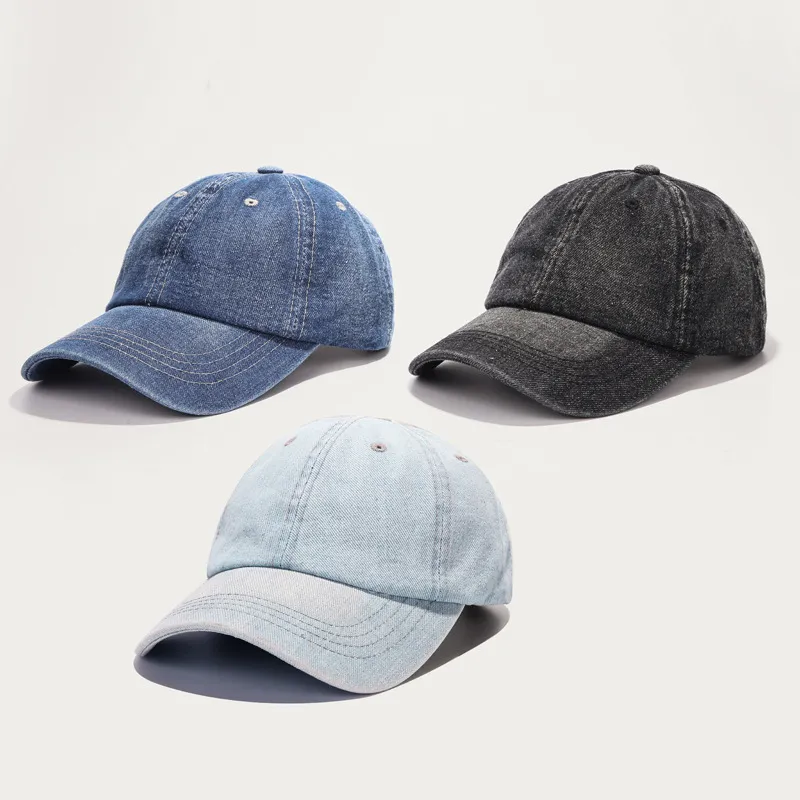 Berretti da baseball in denim lavare Jeans cappello Estate Ragazzi Ragazze per bambini Solid Cowboy Snapback Papà Cappelli Curvo gronda Cap outdoor sunhat wmq1041