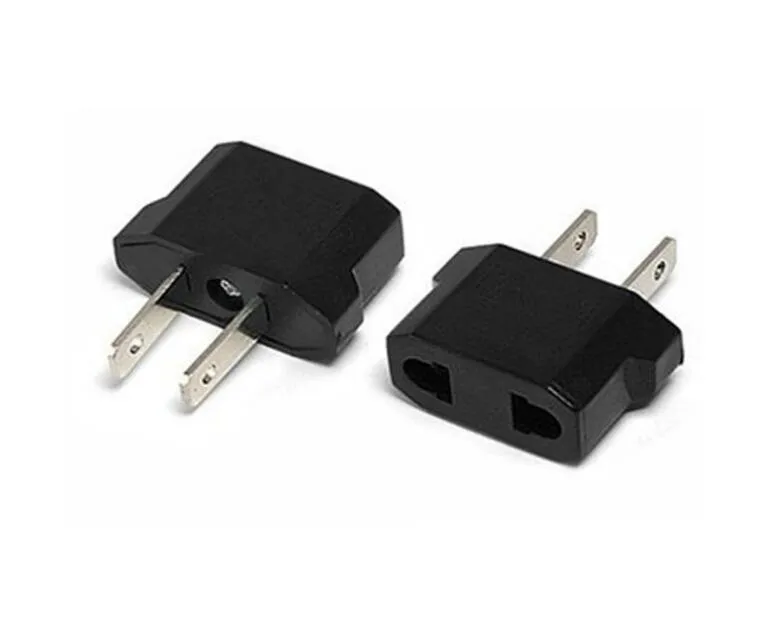 2021 10 шт.! США до адаптера питания EU Universal Travel Univity Univity Usian Converter Euro AC Plug Converter American To Europe Европейский адаптер